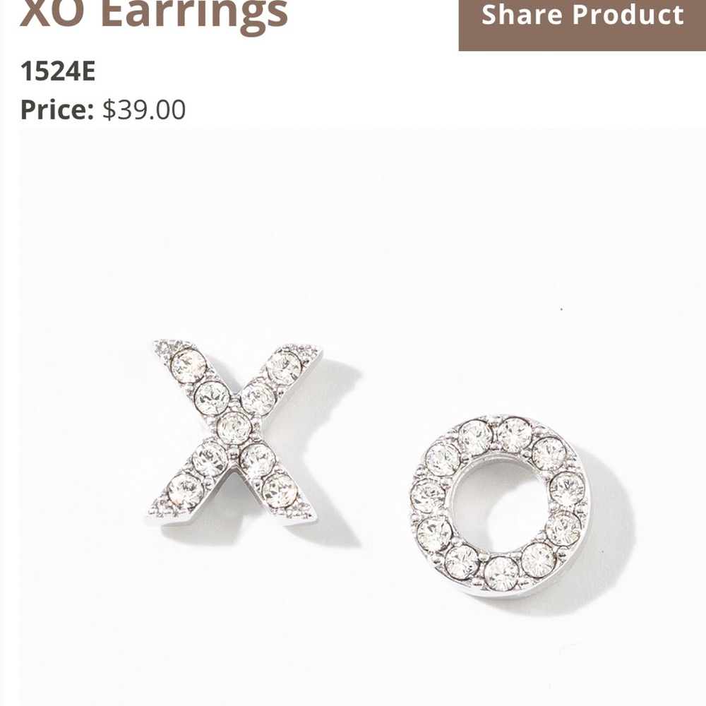 Silver XO Earrings